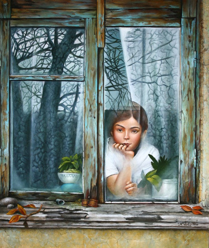 Am Fenster (2016)<br><i>57 x 44 cm</i>