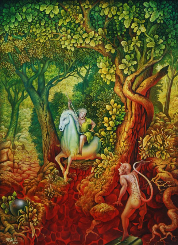 Der auf der Bibel tanzt (2010)<br><i>57 x 42 cm</i>