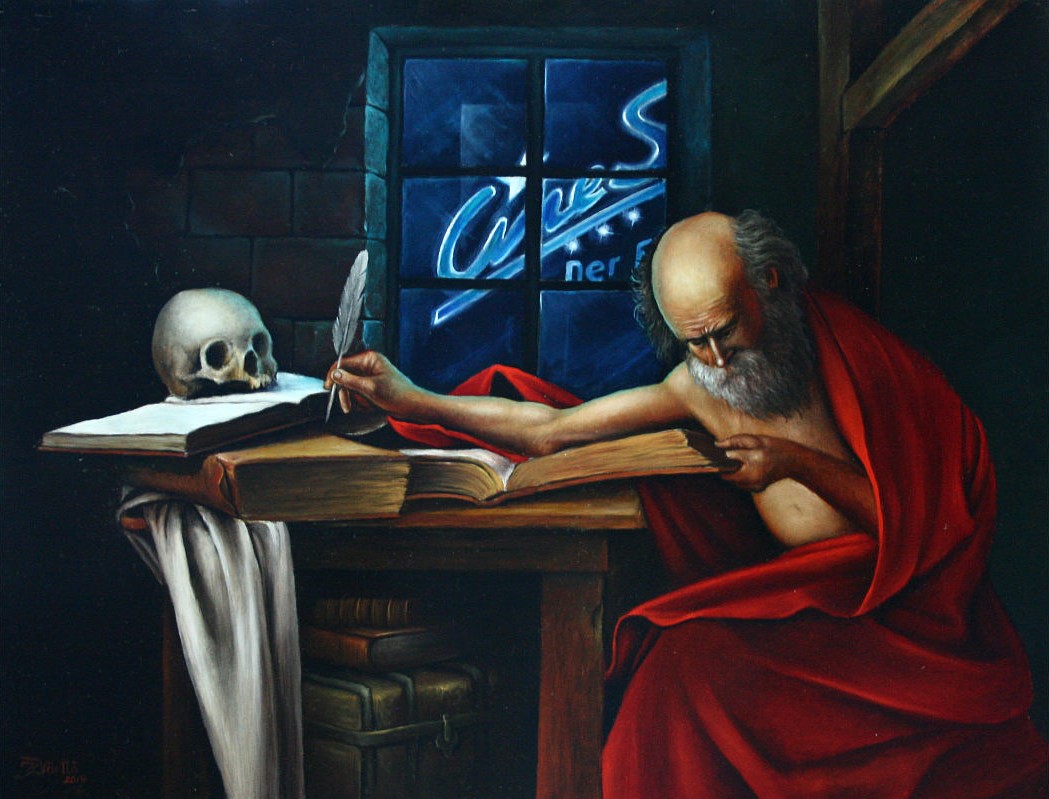 Der Gelehrte (2014)<br><i>32 x 42 cm</i>