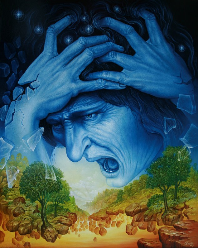 Der Wahn (2009)<br><i>63 x 50 cm</i>