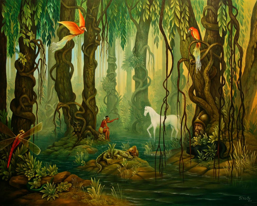 Im Mangrovenwald (2011)<br><i>52 x 62 cm</i>