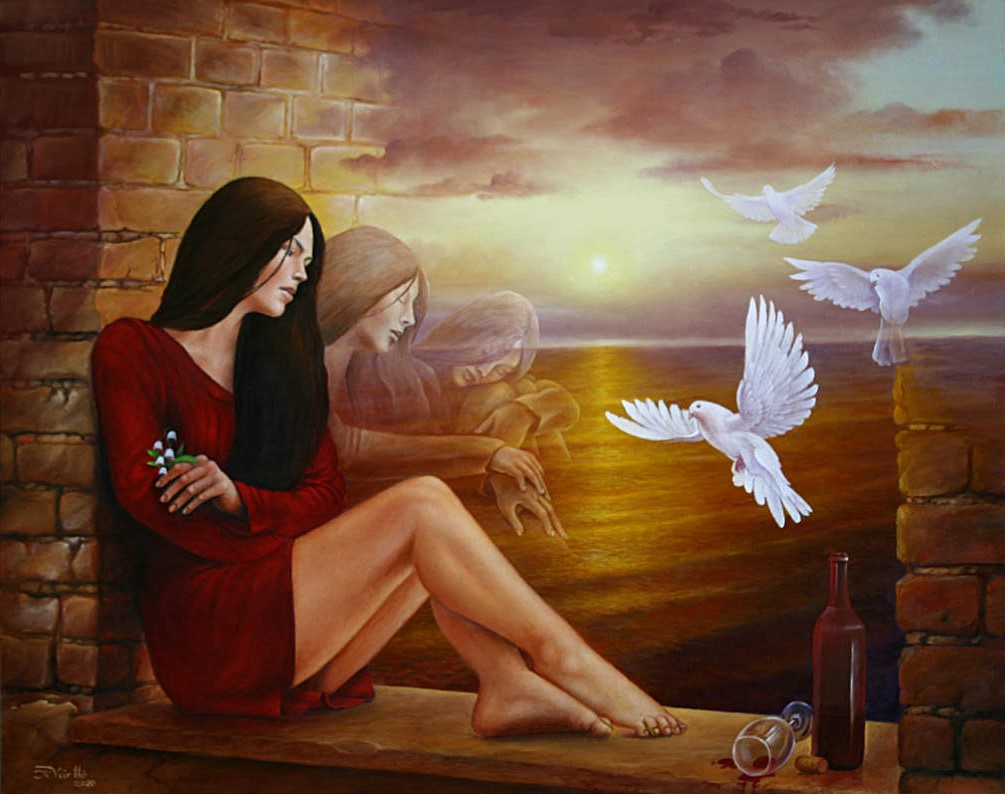 Am Abend (2020)<br><i>52 x 65 cm</i>