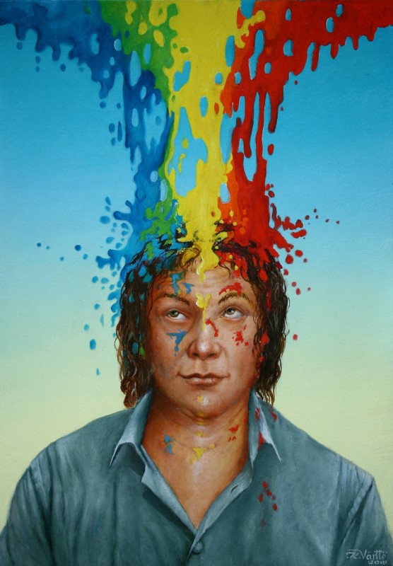Das Leben ist bunt (2018)<br><i>42 x 32 cm</i>