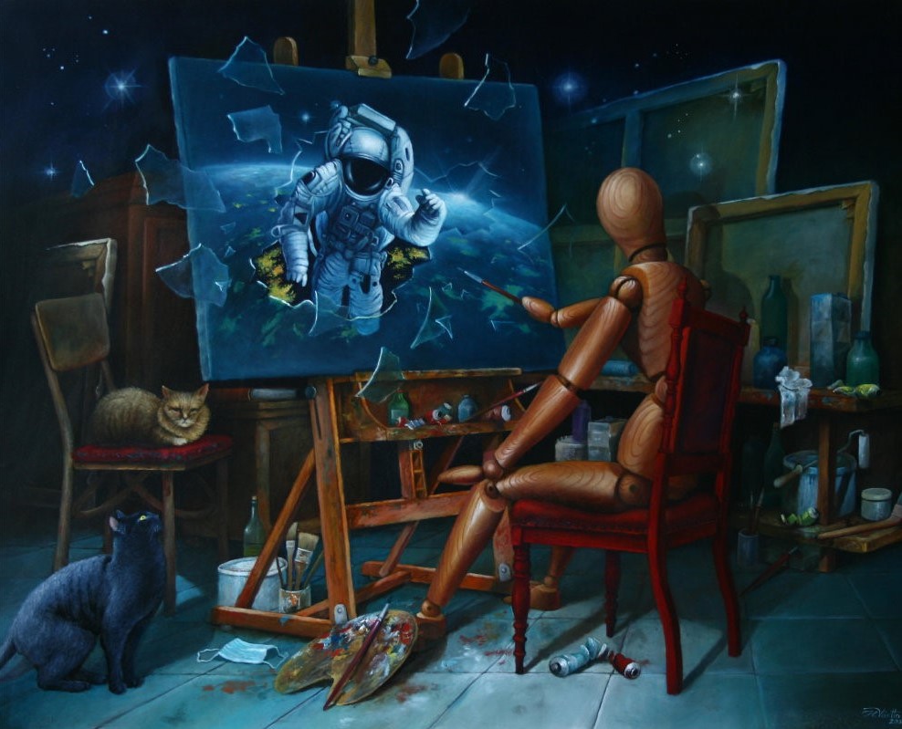 Space Night (2021)<br><i>52 x 65 cm</i>